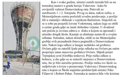 Terenska nastava u Vukovaru