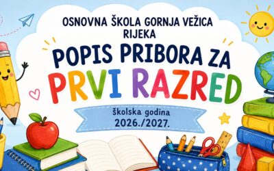 POPIS PRIBORA ZA PRVI RAZRED školska godina 2026./2027.