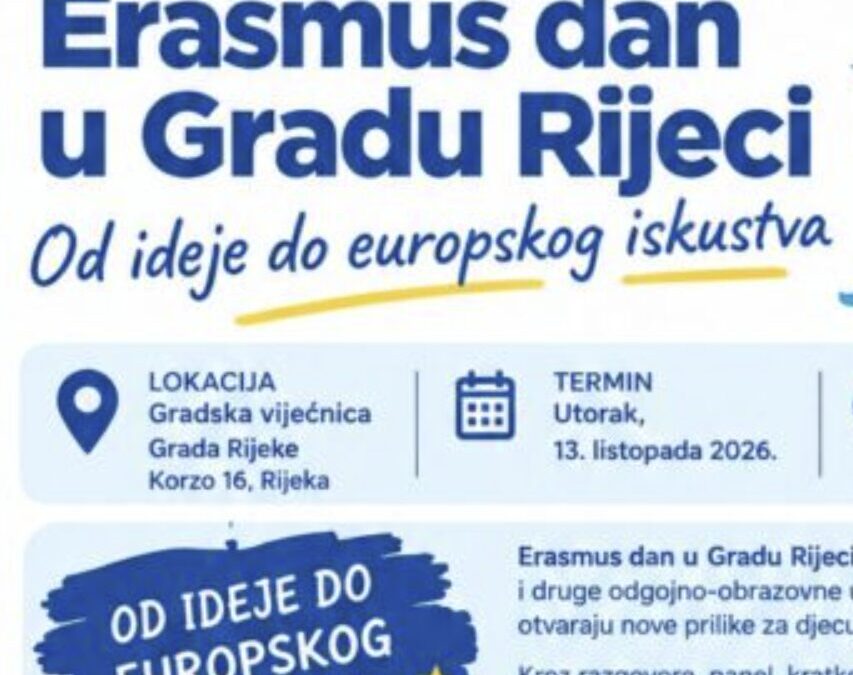 ERASMUS DANI U GRADU RIJECI 13.10.2026 u 11.00 h